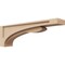 Ekena Millwork 5"W x 30"D x 10"H Thin Viola Rough Cedar Woodgrain TimberThane Corbel, Primed Tan CORUR05X30X10VIORCPR - alternate 1
